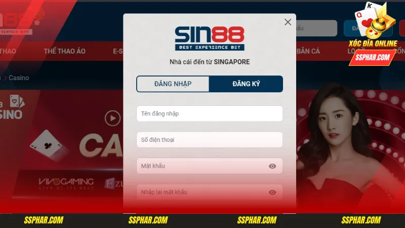 Sin88 - Trang web số 1 về xóc đĩa trực tuyến